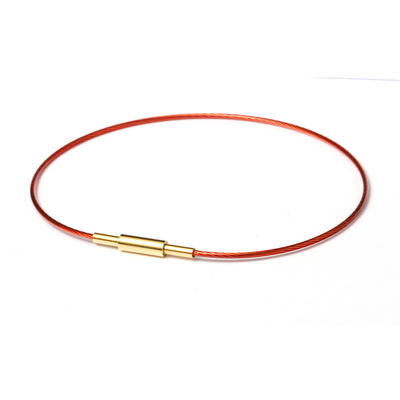 钛钢极细可穿黄金钢丝手镯