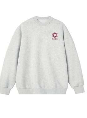 美式复古六芒星重磅棉卫衣秋冬