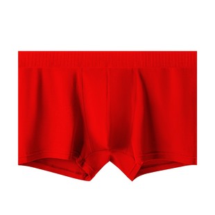都市丽人本命年男士内裤红色2026短裤男款纯棉平角四角裤结婚礼物