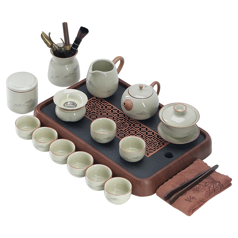 汝窑功夫茶具整套轻奢定制