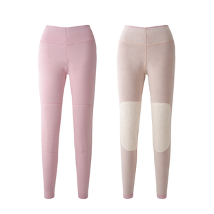 爱帝护膝保暖裤男女冬季加绒加厚羊毛贴片高腰护膝保暖秋裤打底裤