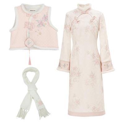 森女部落原创国风旗袍两件套