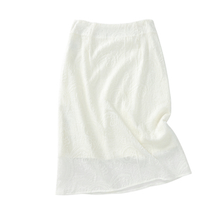 SINGLE MOMENT 25AW法式复古柔软亲肤蕾丝镂空羊毛半身裙女