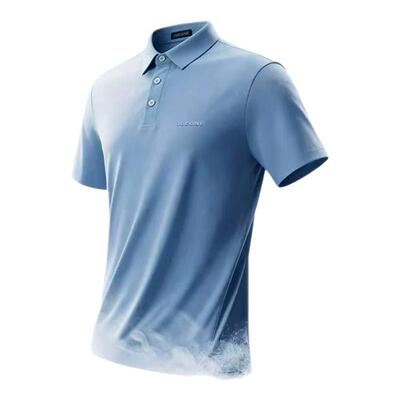 恒源祥冰丝无痕POLO衫男士短袖2026夏季翻领T恤速干凉感商务上衣