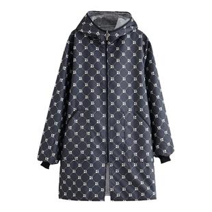 成人加绒工作服加厚保暖防水罩衣时尚外套防风长袖围裙家用男女款