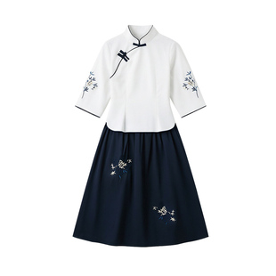 民国风学生装合唱演出服高初中学生朗诵演讲表演服小学生合唱班服