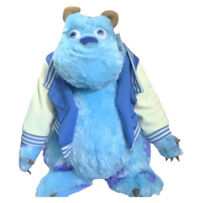 蓝毛怪毛绒玩具衣服可脱