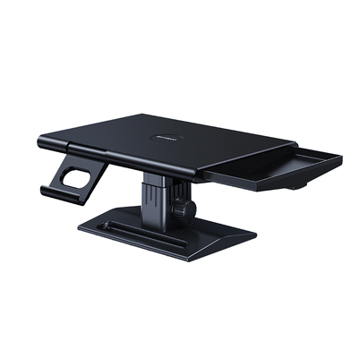 旋钮升降显示器增高架带抽屉