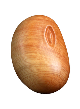 天然崖柏木雕豆你玩手把件奇趣