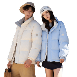 【王一博明星同款】鸭鸭极简都市系列羽绒服男女双面穿面包服外套