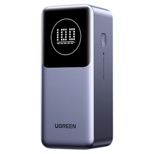 【充电宝3C认证可上飞机】绿联2026新款100W充电宝12000毫安快充适用于苹果16华为专用iPhone17移动电源正品