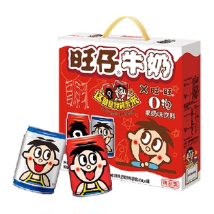 旺旺旺仔牛奶O泡果奶组合装儿童早餐奶245ml*12罐（8罐+O泡*4罐）