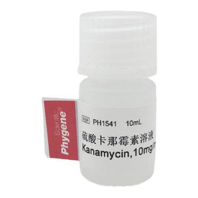 PH1541 硫酸卡那霉素溶液 Kanamycin 10mg/mL 试剂 10mL PHYGENE