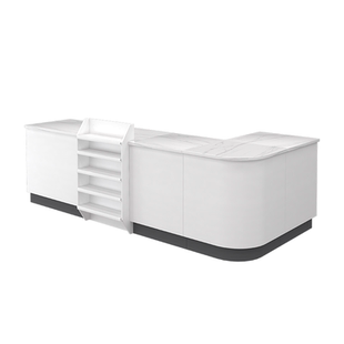 实木收银台超市便利店母婴药店文具化妆品零食水果店铺吧台柜台桌