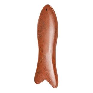 红砭石刮痧板面部鱼形状能量原石按摩工具泗水源头厂家正品旗舰店