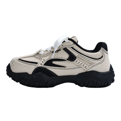 人本登山鞋女款2025冬季新款百搭爆款加绒德训老爹鞋休闲运动鞋子