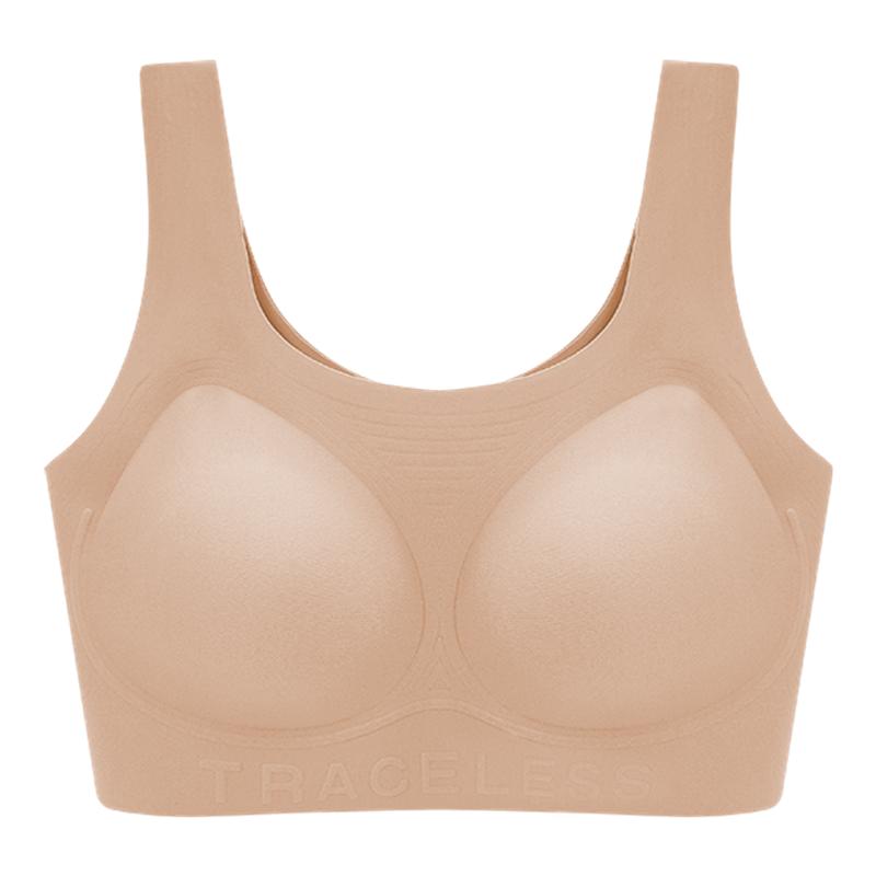 YXKISSY氧心粉底液背心內(nèi)衣女無痕無鋼圈上托聚攏收副乳文胸罩