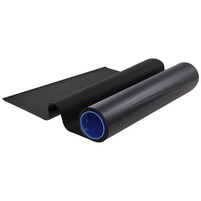 鱼缸背景贴纸静电装饰纯黑色