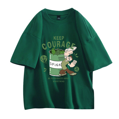 夏季美式重磅纯棉短袖T恤男女款