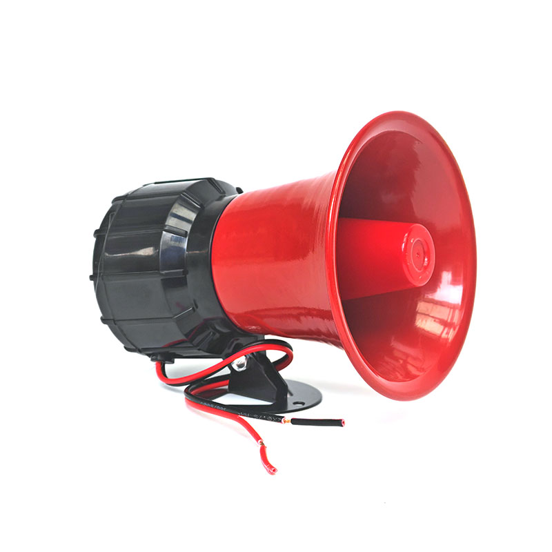 12v24v72v高音垃圾车洒水车音乐喇叭 220v消防报警号角塔吊扬声器