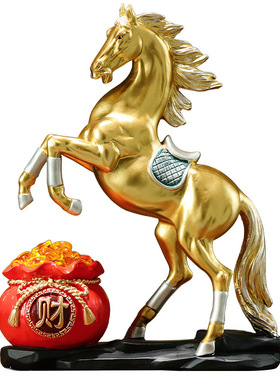 马上有钱招财马装饰摆件