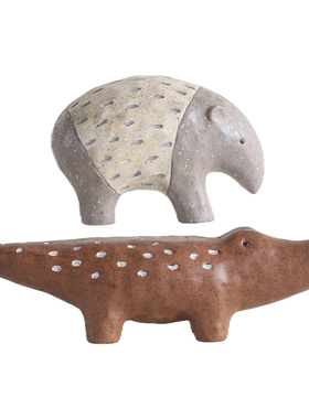 食蚁兽工艺品创意树脂博古架摆件