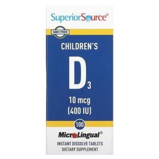 Superior Source 儿童 D3促进钙吸收骨骼健康
