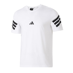 滔搏adidas阿迪达斯男子M FI 3S REG T运动休闲短袖T恤JD4880