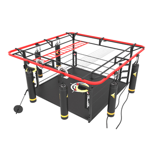 仕尔道拳击擂台散打拳击台盖布落地八角笼围栏围绳搏击拳台定制