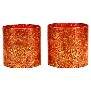 2026新年福桶抱抱桶锦绣繁华喜庆年宵花桶硬纸板包装盒空桶