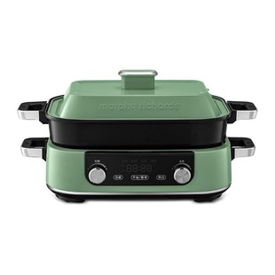 摩飞二代多功能料理锅电火锅烤肉涮一体机家用蒸煮炒煎烤肉网红锅