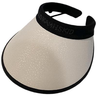 新款帽子遮阳帽女防晒防紫外线大檐空顶帽夏季户外运动骑车太阳帽