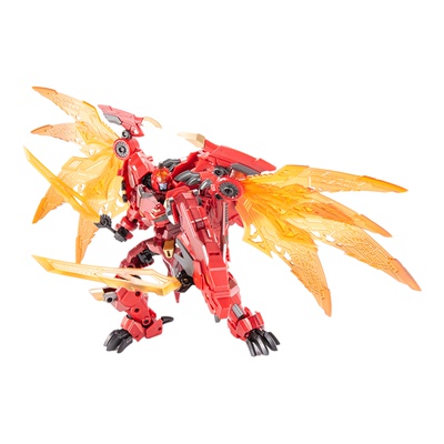 金宝变形玩具火焰飞龙机器汽车人