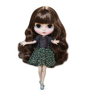 DBS Blythe小布娃娃sunny改娃磨砂成品开眼 新眼片带衣服礼盒套装