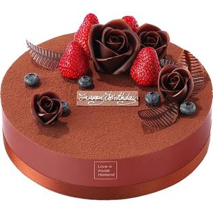 好利来生日蛋糕魅力先生动物奶油草莓水果同城配送蛋糕