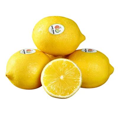 正品高标黄柠檬8个大果新鲜水果柠非进口美国新奇士柠檬皮薄多汁