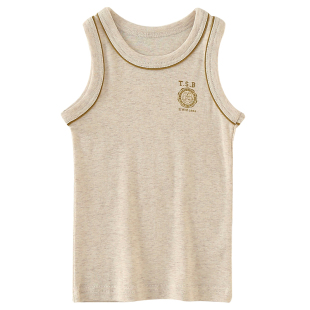 四季款儿童纯棉背心日系英伦风男童跨栏小坎肩宝宝内穿打底衫睡衣