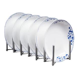 工艺系列骨瓷青花瓷釉中彩菜盘饭盘圆盘碟子盘子景德镇餐具青花盘