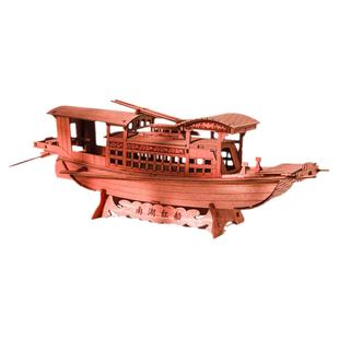 南湖红船拼装模型木质手工学生科普教育器材船模摆件儿童玩具礼品