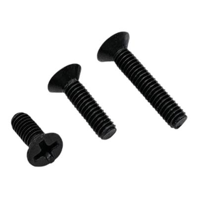 GB819国标黑色沉头十字小螺钉