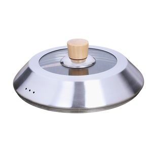 不锈钢锅盖加高炒锅奶锅盖子16CM18cm20CM22CM24汤锅雪平锅小锅盖