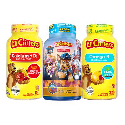 lilcritters小熊糖多维钙鱼油