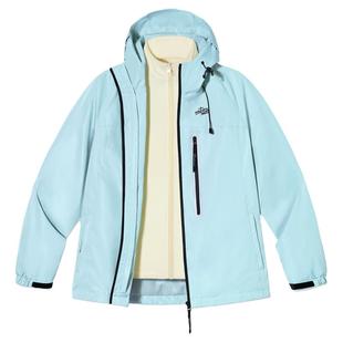 PSO Brand 男装女装户外三防可拆卸内胆两件套羽绒服外套冲锋衣女