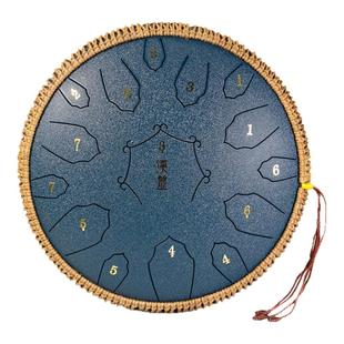 汉盘14寸15音空灵鼓D调C调钛金钢钛钢空灵鼓色空鼓专业演奏送鼓架