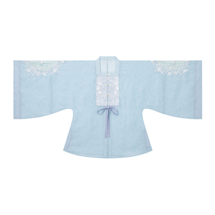 无贰集【月半夜曲】明制天丝方领半袖补服对交穿马面裙汉服套装