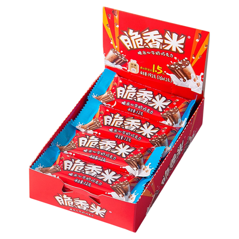 德芙脆香米巧克力脆米心牛奶巧克力夹心192g盒装儿童喜爱零食糖果