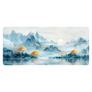 超大号鼠标垫二次元卡通动漫风景男女生办公游戏电竞电脑键盘桌垫