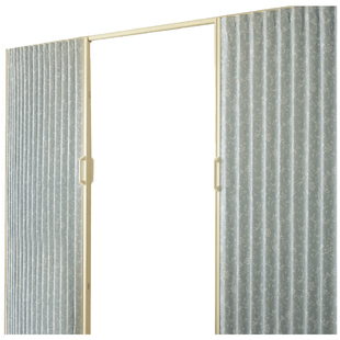 立川 日式创意卧室厨房卫生间折叠推拉pvc软门隔断挂帘玄关屏风