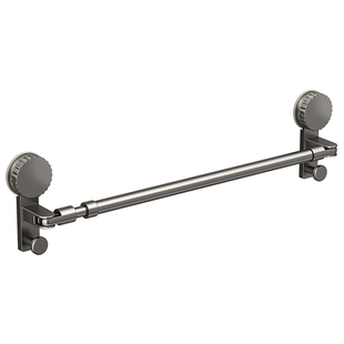 吸盘伸缩毛巾架卫生间免打孔浴室毛巾杆墙上壁挂式收纳挂架置物架