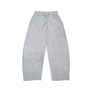 tokidoki26春季新款针织宽松弯刀长裤男女同款情侣裤子时尚下装潮